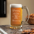 21/1/19 Personalized Beer Glasses with Handle 17oz Beer Glasses for Men Custom Text/Photo/Logo+034