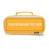 21/1/22 Personalized Pencil Pen Case, Yellow  Big Capacity Pencil Pouch Large  Makeup Bag Custom Text/Photo/Logo+070