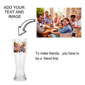 21/1/21 Personalized Beer Glasses Classic Glasses for Men Custom Text/Photo/Logo+049
