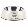 21/3/10 Personalized Stainless Steel Dog/Cat Food Bowl  with Non-Slip Rubber Base Handle for Small and Medium Size Dog and Cat Customized Text/Picture 210