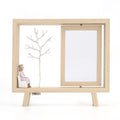 21/2/6 Personalized Picture Frame Rotating Picture Display Frame with Lights and Tree Wooden Couple Photo Frame Customized Text/Picture 158