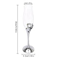 21/2/2 Personalized Champagne Glasses，Crystal Champagne Flutes With Crystal Rhinestones Love Heart Design Decorative Wine Glass Customized Text/Picture 124
