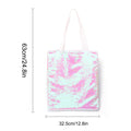 21/3/3 Personalized  Ladies Thermal Transfer Sequin Canvas Tote Bag Customized Text/Picture 185