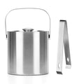 21/2/1 Personalized Stainless Steel Ice Bucket, Portable Double Wall Ice Bucket , Hotel Bucket/Champagne Bucket/Beverage Bucket, Serveware for Party, Event and Camping Custom Text/Photo/Logo+115