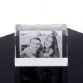 21/2/2 Personlized Wall Tabletop Picture Frames Custom Laser Engraved Crystal Rectangle Orientation Personalized Gifts Great for Any Occasion Custom Text/Photo/Logo+120