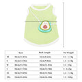 21/4/2 Personalized Avocado Ice Silk Satchel Pet Clothing Customized Text/Picture 304