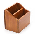 21/1/21 Personlized Desktop Mail Holder with 2 Compartments, Rustic Wood Mail Sorter Custom Text/Photo/Logo+057