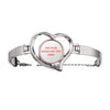 21/5/7 Personalized Heart Bangle Bracelet Sublimation Bracelet Jewelry Customized Text/Picture 382