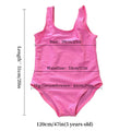 21/3/6 Personalized Little Girls Quick Dry  One-piece Swimsuits  Customized Text/Picture 198