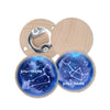 21/1/13 Personalized Wooden Refrigerator Magnet Beer Bottle Opener 12 Constellation Commemorative Gift Customized Three Packs 011 1.5