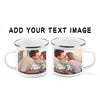 21/1/09 Personalized Enamel Coffee Mug  Two pieces Gift Souvenir Custom Text/Photo/logo 005