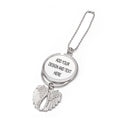 21/4/02 Personalized Car Pendant Round Wings Customized Text/Picture 300