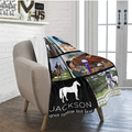 21/2/7 Personalized Blanket Flannel Throw Blanket Soft Cozy Blankets for Couch Bed Living Room Customized Text/Picture 166