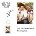 21/1/22 Personalized Keyrings Transparent Acrylic Blank Photo Keyrings Keychain for Key Decoration Customized Text/Picture 067