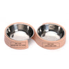 21/3/25 Personalized Dog  Bowls ，S-shaped Double Stainless Steel  Pet Bowls Customized Text/Picture 274