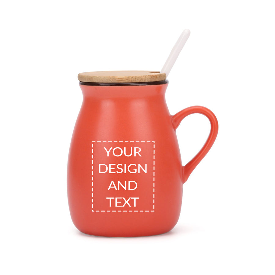 Two Initial Monogram Ceramic Coffee Cup