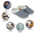 Dohaapri Custom Memory Foam Slippers with Text/Photo, Personalized Non-slip Soft Indoor Slippers for Women/Men