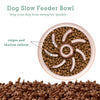 Bubiipupy Dog Slow Feeder Bowl, Anti-Gulping Pet Slower Food Feeding Dishes Interactive Bloat Stop Dog Bowls